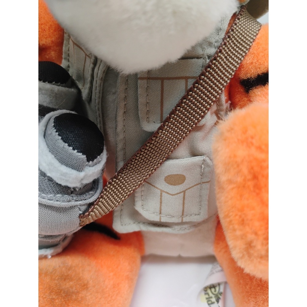 WALT DISNEY WORLD PLUSH SAFARI TIGGER ANIMAL KINGDOM JUNGLE SAFARI Beanie 9" - Picture 11 of 12